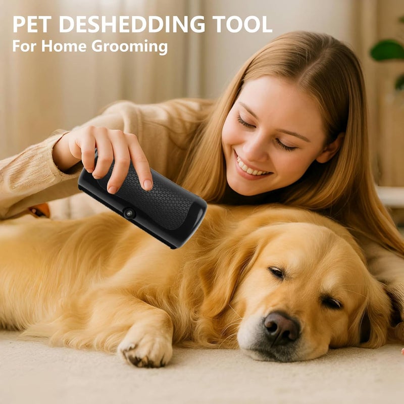 YEAHGO Deshedding Dog Brush, Deshedding Brush for Indoor Cats, Dogs, Effective Pet Hair Remover Comb for Short Long Hair, 2025 New Easy Clean Pet Grooming Tool for Shedding Control - Image 5